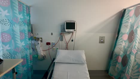 empty hospital bed wide with table ward medical perth western australia