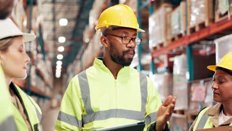 warehouse team safety inspection