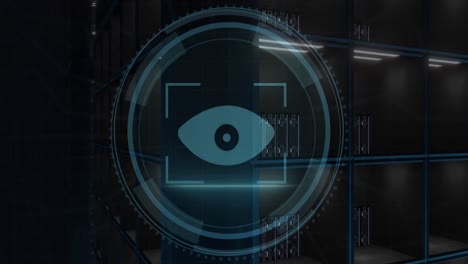 animation of data processing over computer servers