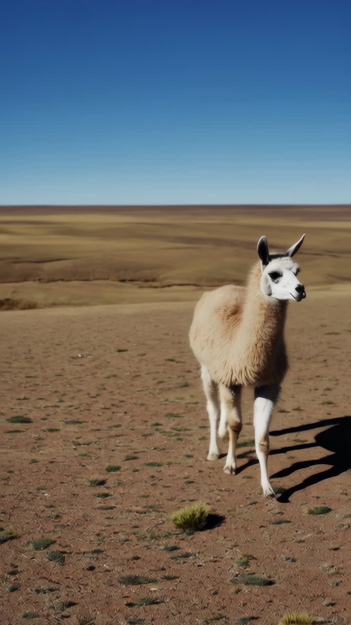 Llama in a Desert Landscape