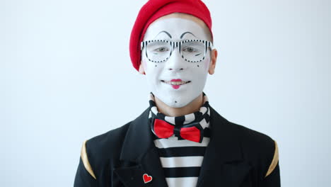 mime artist portrait