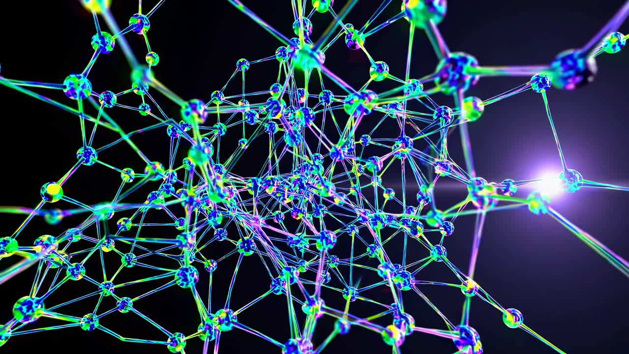 estructura molecular abstracta