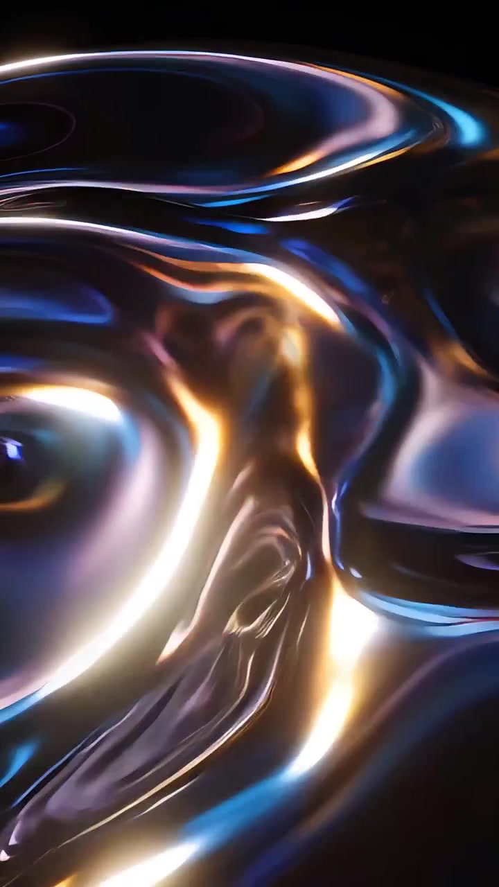 Abstract Metallic Waves Background 4K