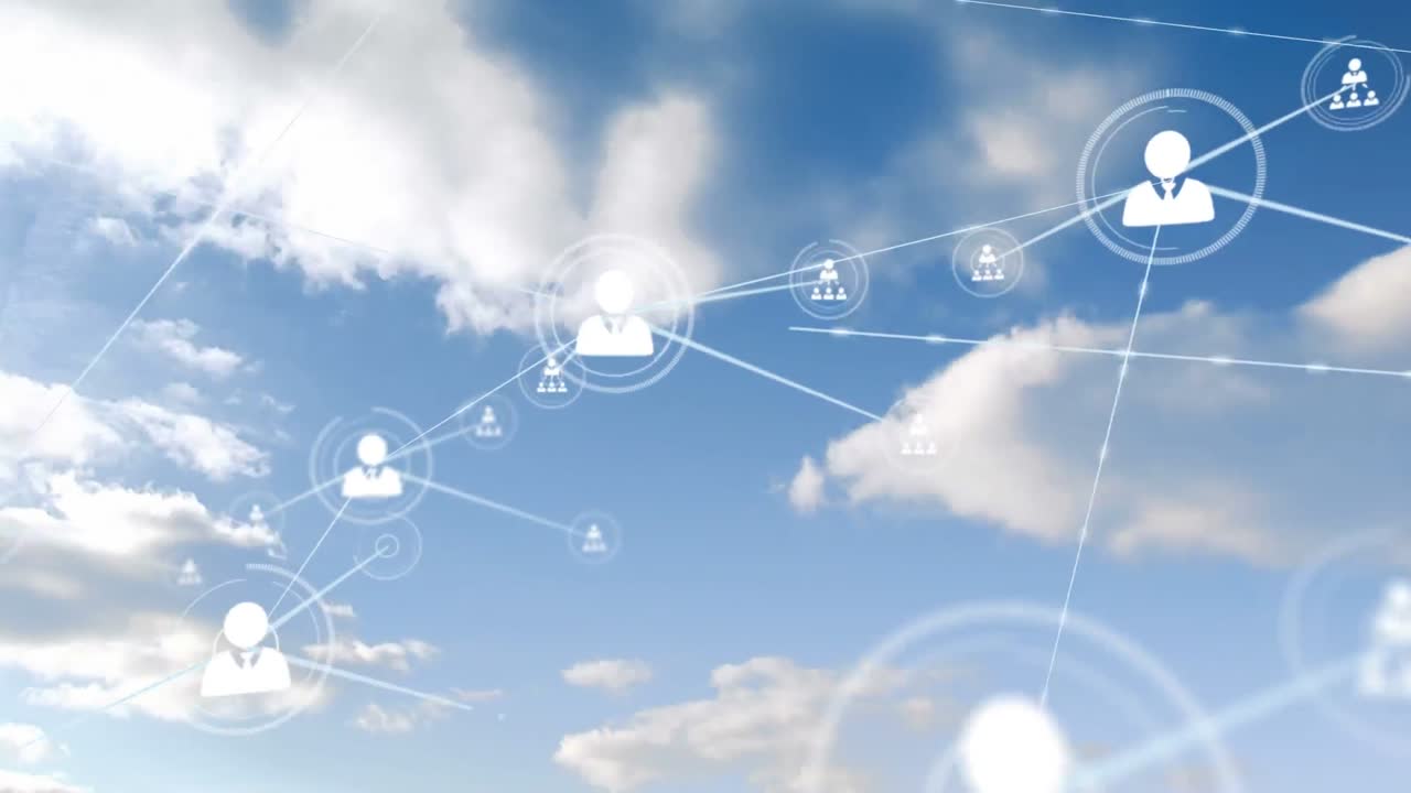 Connettori in movimento sulle nuvole