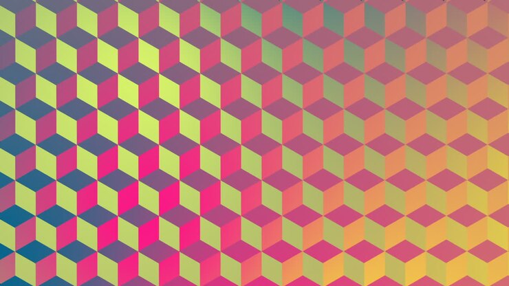 Digital generated video of geometric pattern