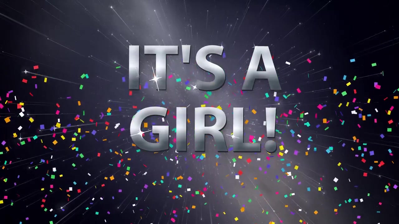 Silver text appears against a drifting night sky background with colorful falling confetti particles.