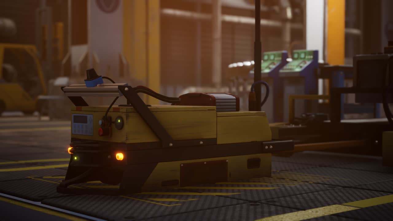 생산 라인 을 가진 자동차 공장 의 내부