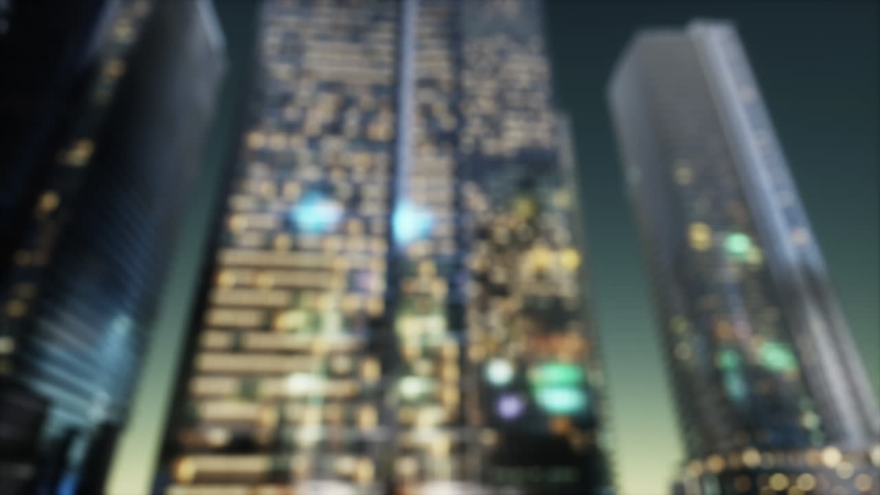 luz nocturna urbana abstracta bokeh fondo desenfocado