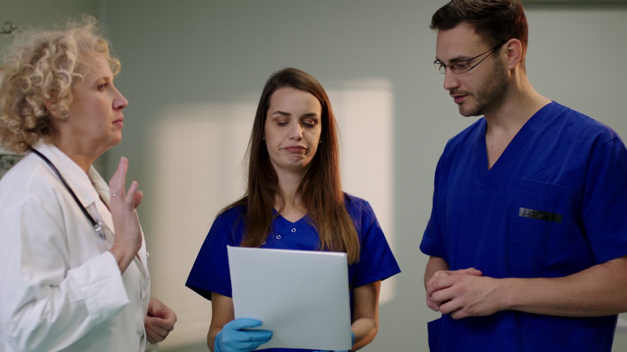 Medical Staff Discussing Patient Care