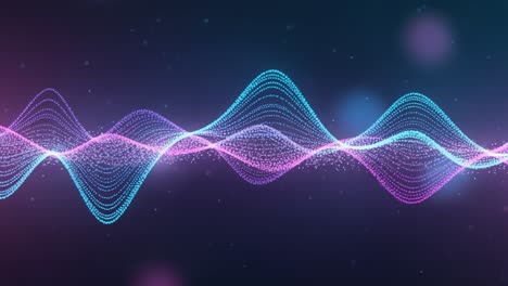 vibrant sound waves depicted in ethereal visuals with dynamic color gradients, showcasing the beauty of digital audio frequencies and energy flow