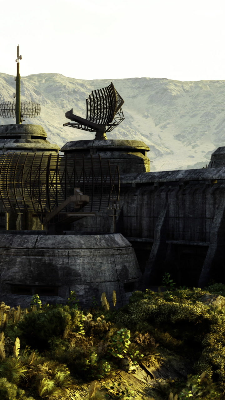 Ancient fortress stands proud under the golden sun in a remote landscape