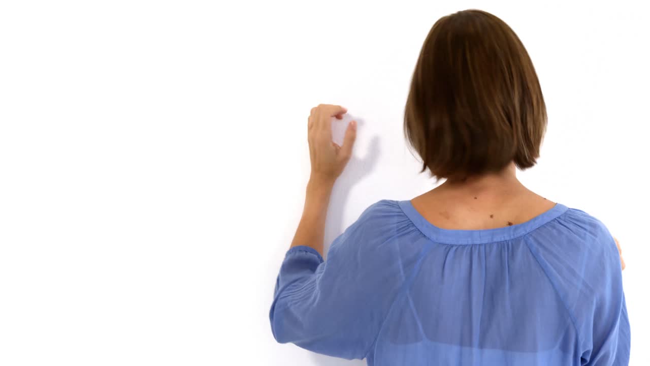 벽 에 부 ⁇ 히는 여자 의 뒷면