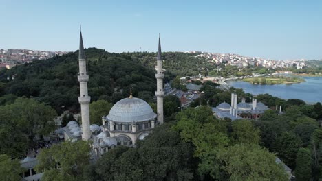 muslim masjid drone view