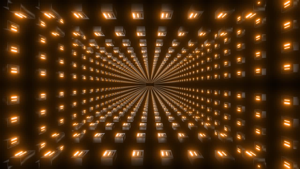 추상적인 반이는 빛의 터널