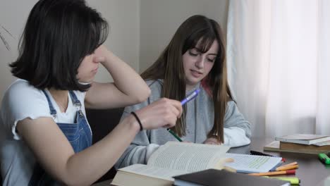 estudiantes que estudian juntos