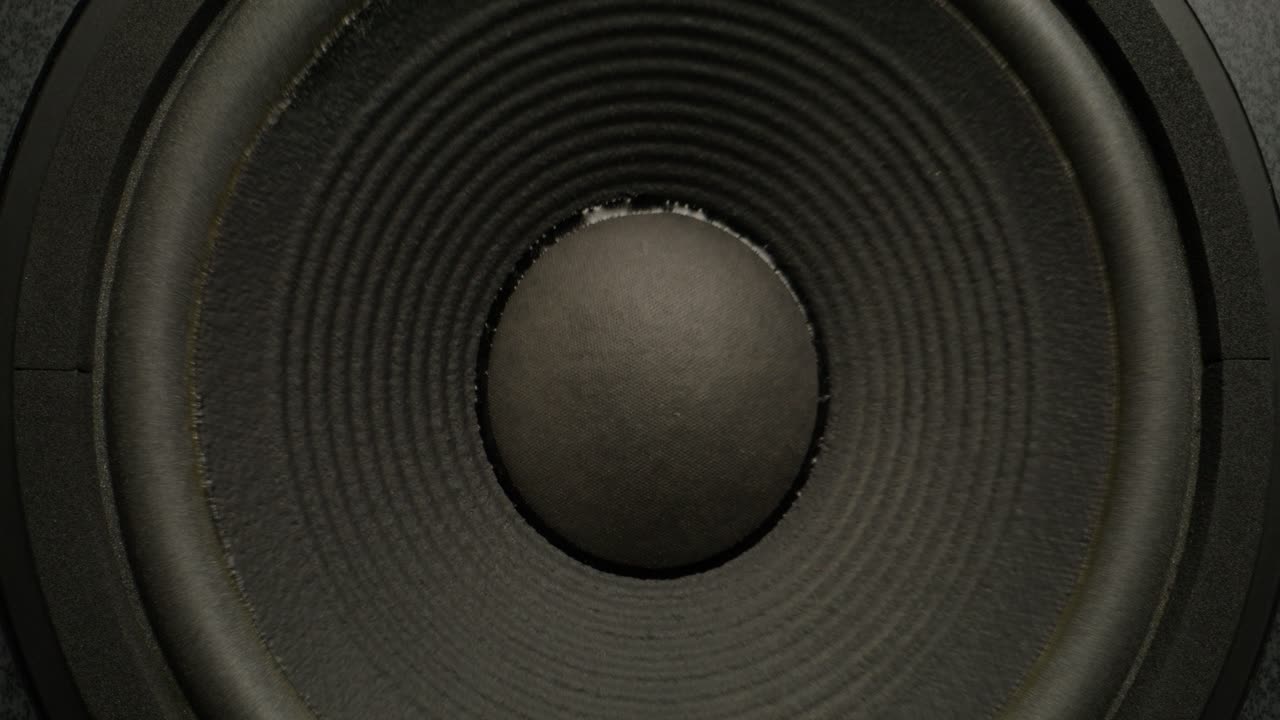 Primo piano di un woofer