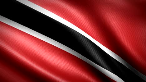 trinidad and tobago flag. seamless looping animation. 4k high definition video