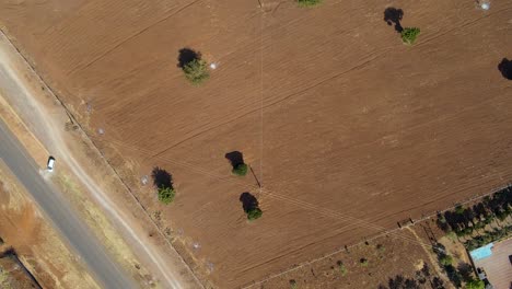drone vista de la kenia rural