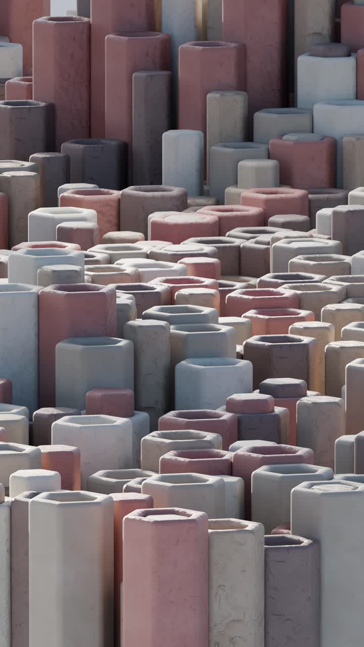 representación 3D abstracta de formas geométricas