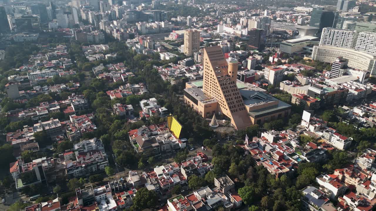 vista aérea de los centros comerciales de polanco, ciudad de méxico