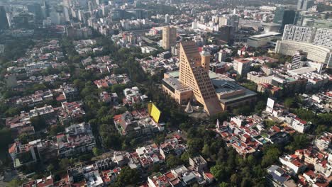 vista aérea de los centros comerciales de polanco, ciudad de méxico