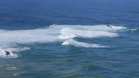 epic aerial drone footage chasing large waves
