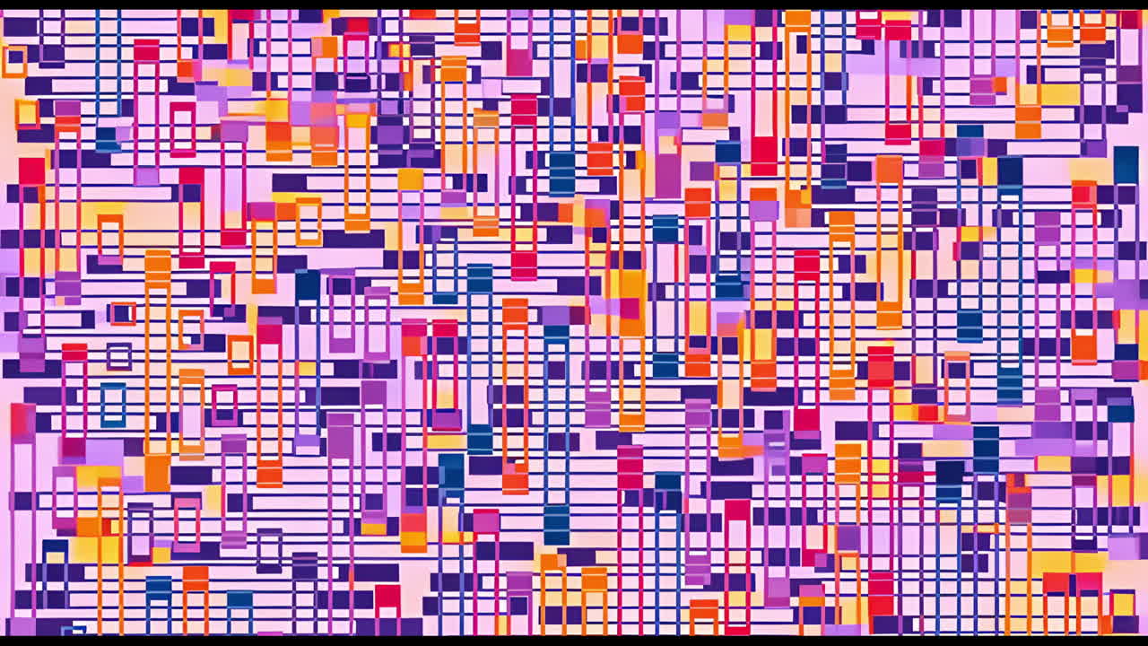 Abstract Colorful Grid Pattern