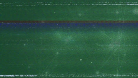 animation of interference over network of connections on green background