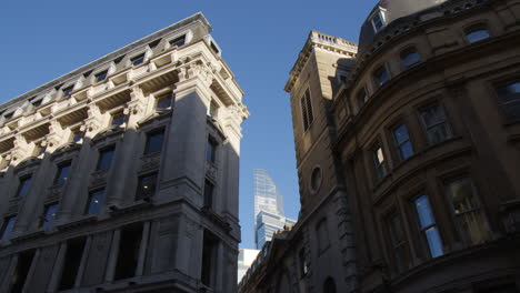 old-fashioned facade of buildings in london, england, united kingdom