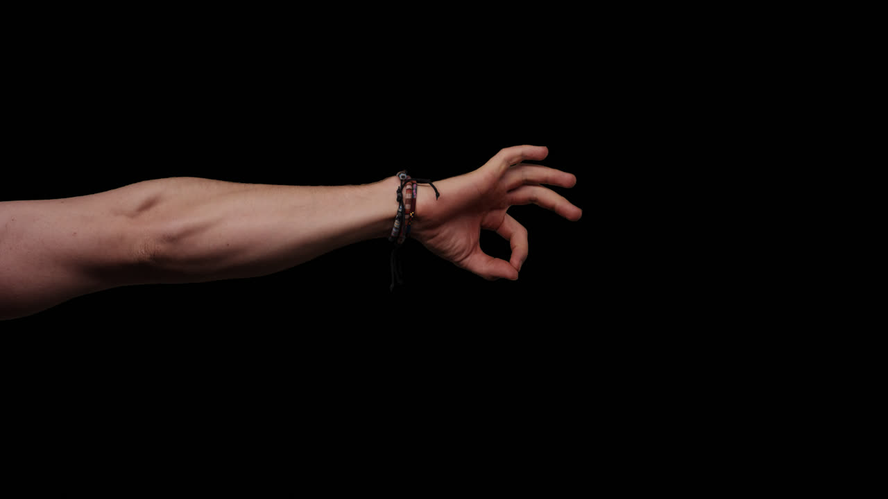 gestos de la mano con el canal alfa