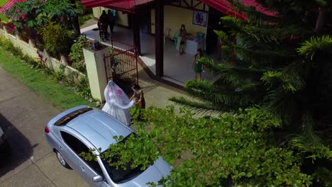 Drone-shot-of-a-Bridal-march