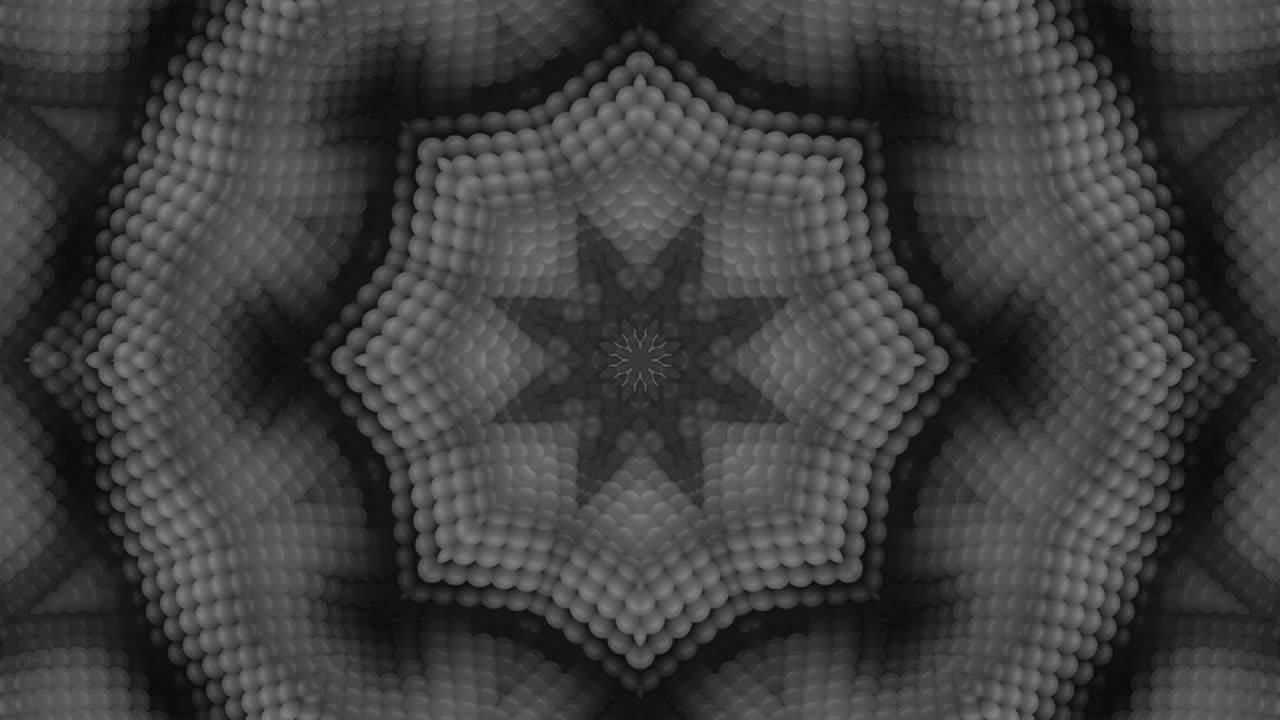 3d en bucle abstracto ornamentado fondo decorativo. hipnótico caleidoscopio de moda.