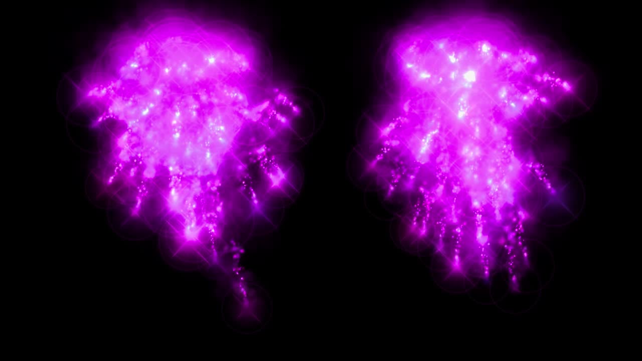 불꽃 색 입자 애니메이션 모션 그래픽