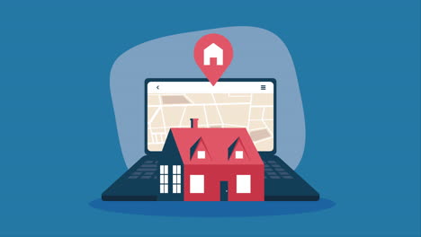 online real estate search with house location