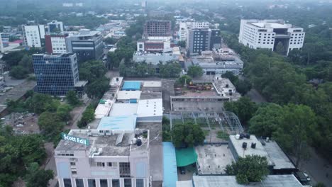 aerial view of a modern city in india