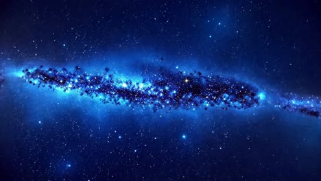 milky way galaxy in deep space