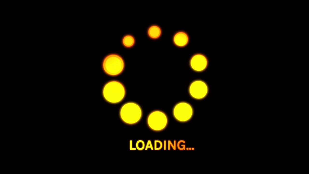 Animation colorful loading circle.