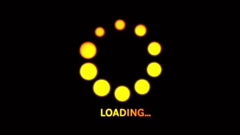 animation colorful loading circle.