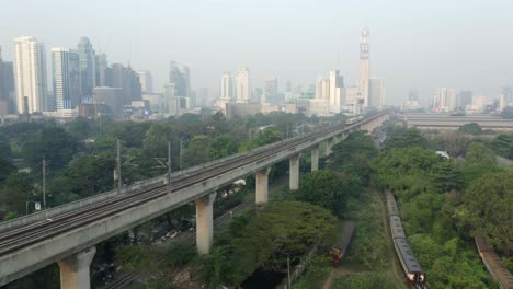 skytrain opuszcza bangkok