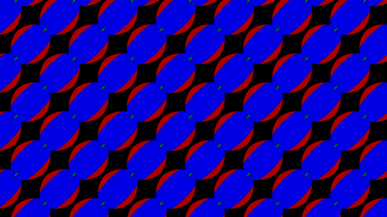 patrón de video gráfico 2d que se mueve hacia la parte inferior derecha con zoom, compuesto de diseños y formas con texturas multicolores.