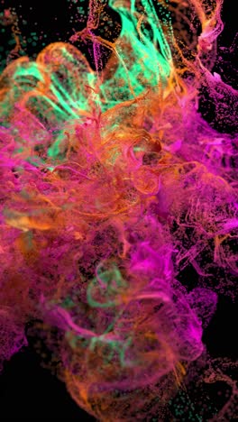 explosión de tinta abstracta