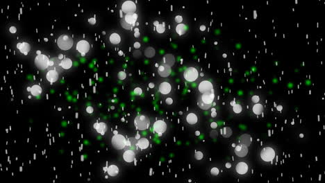 animación de formas y puntos sobre fondo negro