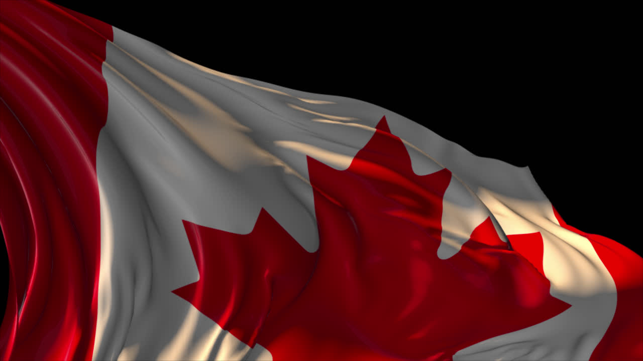 Waving Canadian Flag