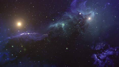 el espacio del universo está lleno de energía de nebulosas.