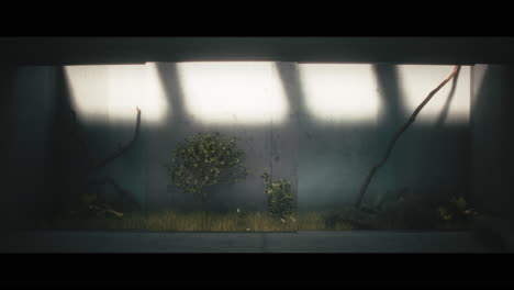 minimalist concrete garden