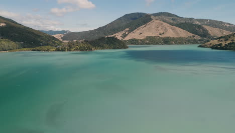 Aerial View of a Stunning Fjord in New Zealand