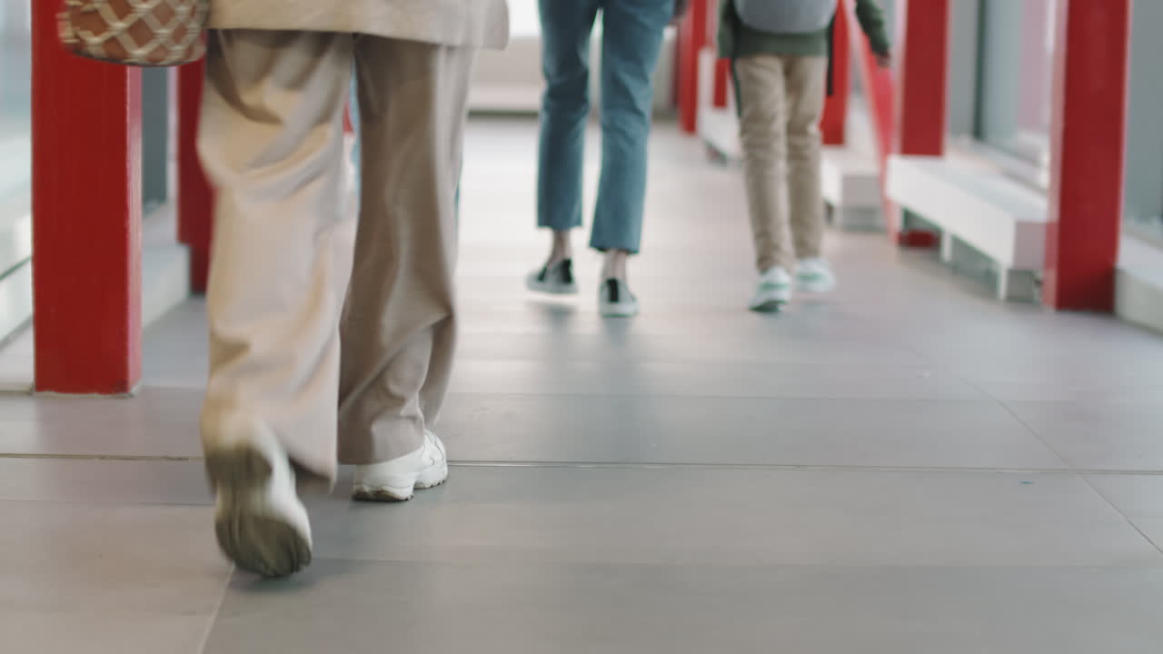 People With Suitcases Boarding On Airplane