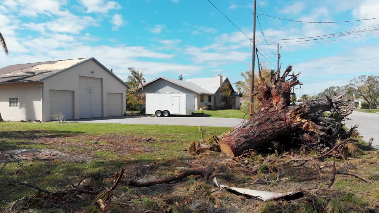 4K Drone Video of Hurricane Damage in Englewood, Florida - 01