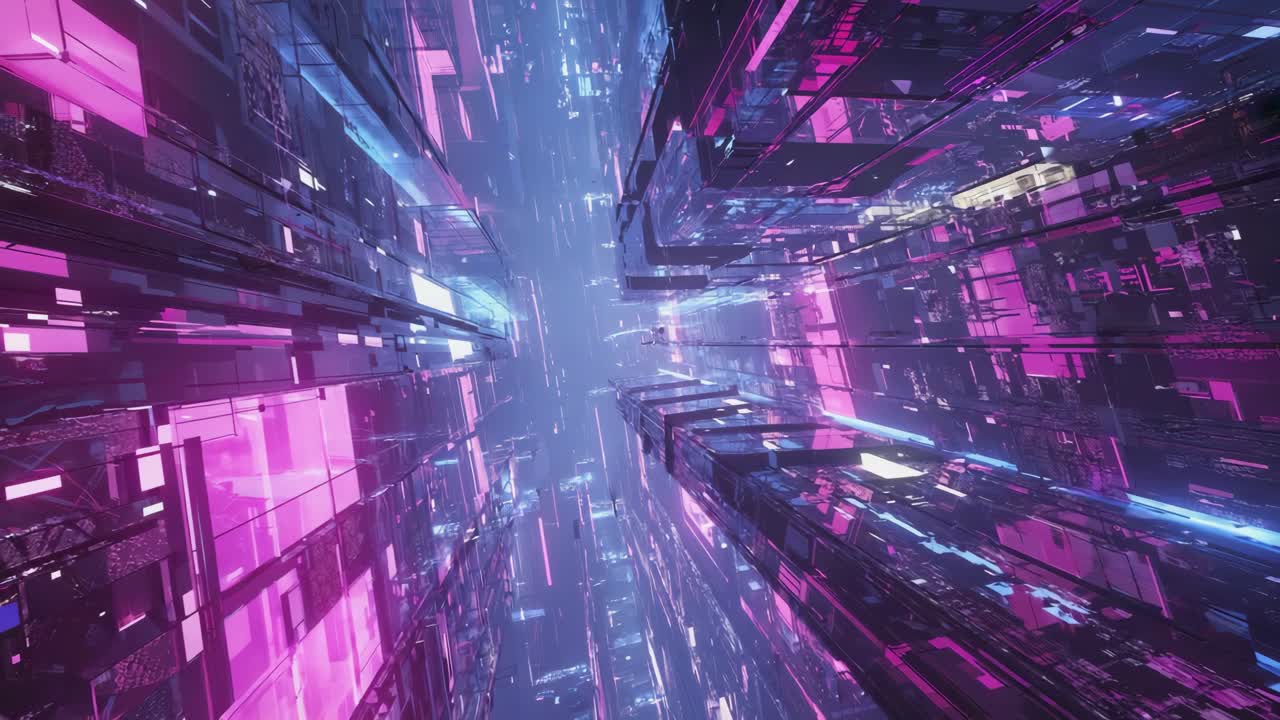 paisaje urbano futurista