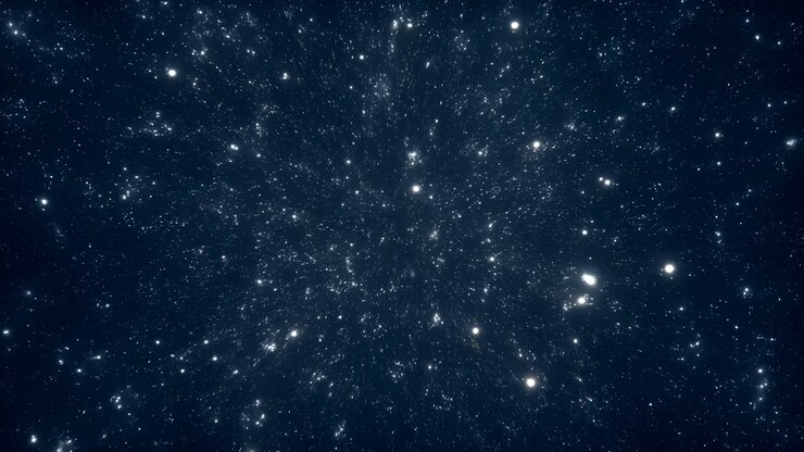 Deep Space Starfield With Twinkling Stars. Cinematic K Backdrop Evokes Infinite Cosmos, Subtle Starlight,